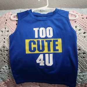 Okie Dokie Blue Tank Top - Too Cute 4U